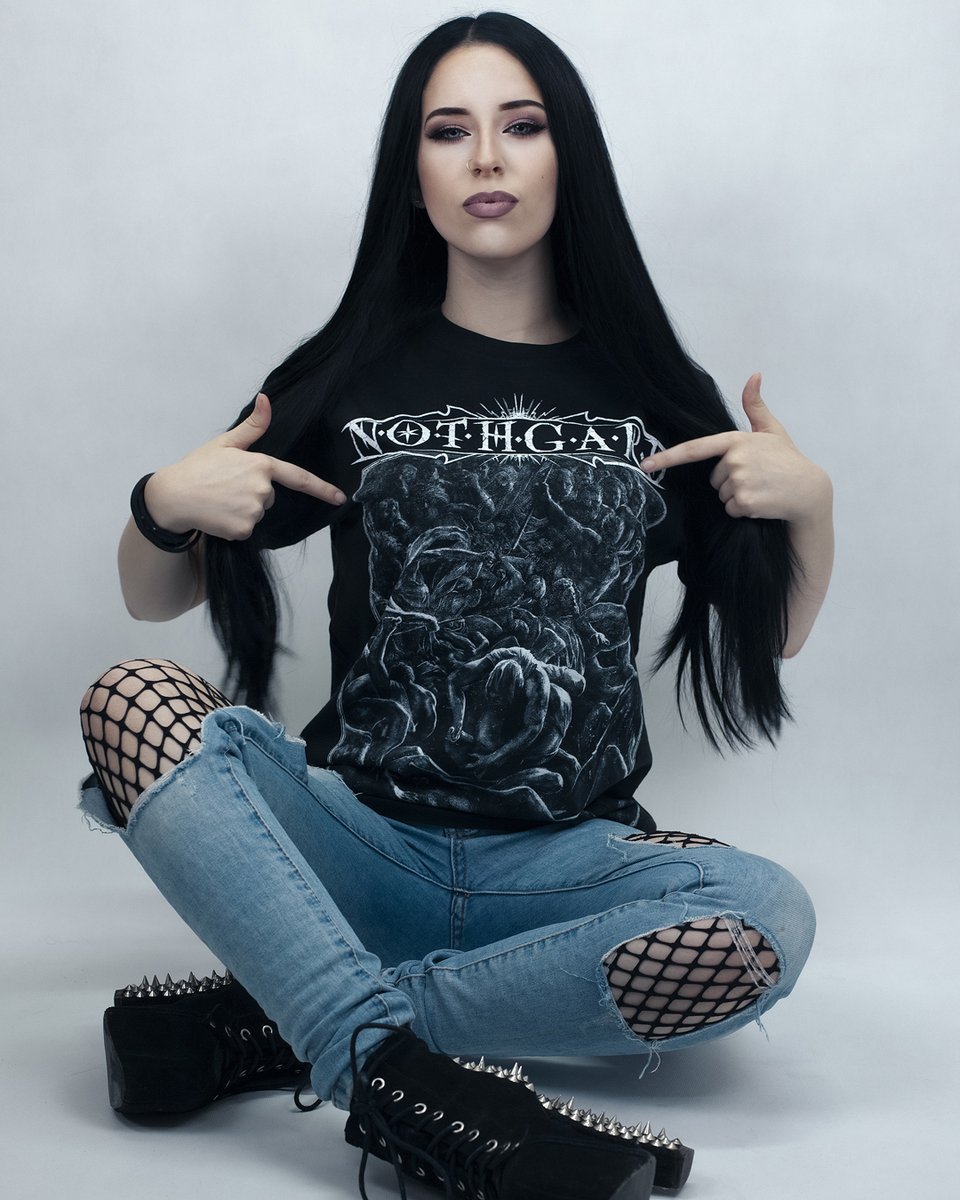 It's always nice to see someone with our merch! Which shirt are you wearing right now? Enjoy your weekend and tomorrow we have a little surprise for you! #nothgard #metalmerch #epic #melodicdeathmetal
