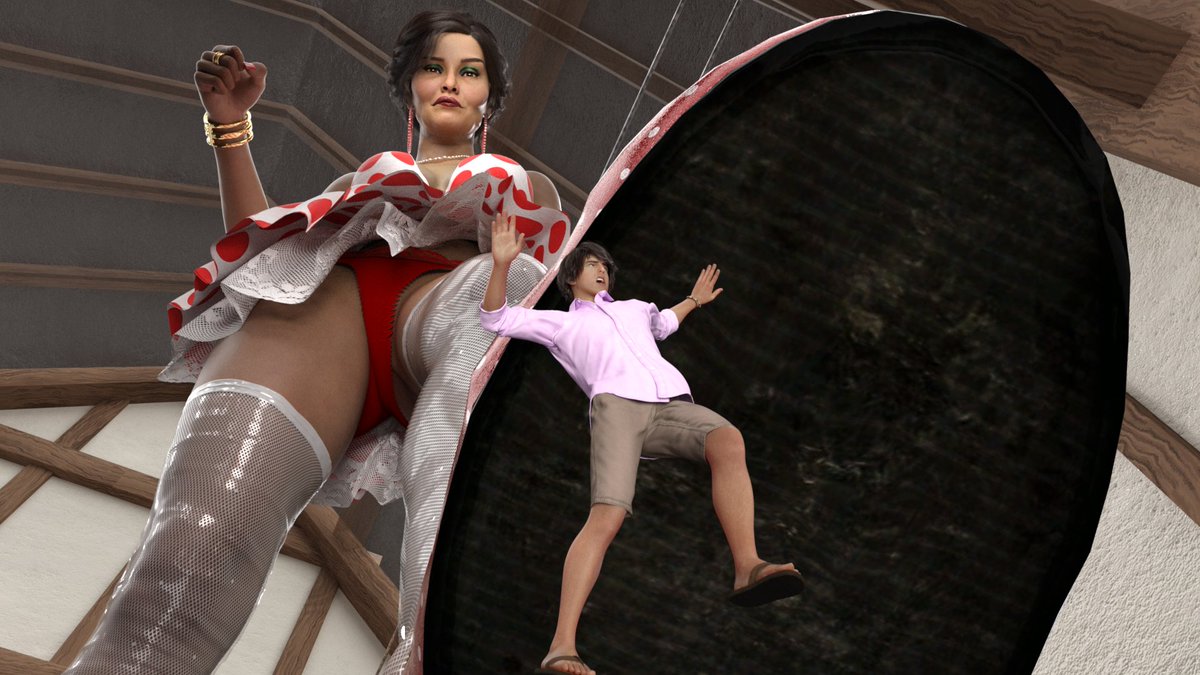 GtsMorph's tweet photo. Queensville Giantess Mother style-story continued. 
No dialogue/text yet. https://t.co/zRtJK0BiLM