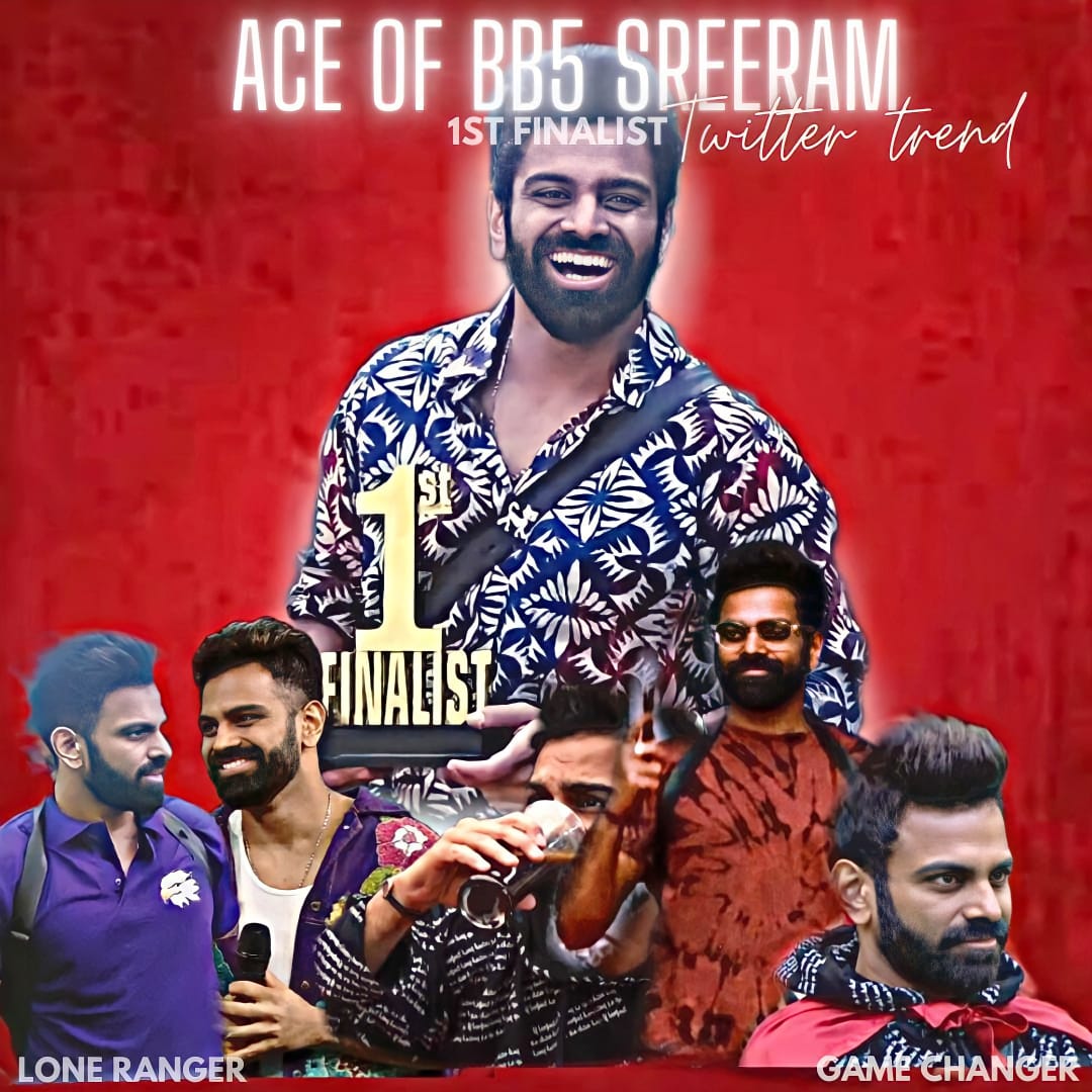 SreeramTrends's tweet image. First finalist of BB5 season

ACE OF BB5 SREERAM