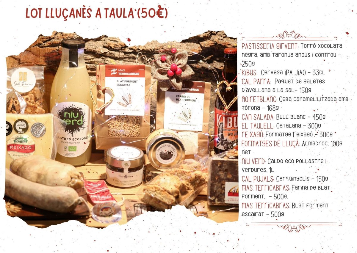 Vinga va encarregueu la vostra panera de productes del #Lluçanès. Són extres!💪💪💪💪