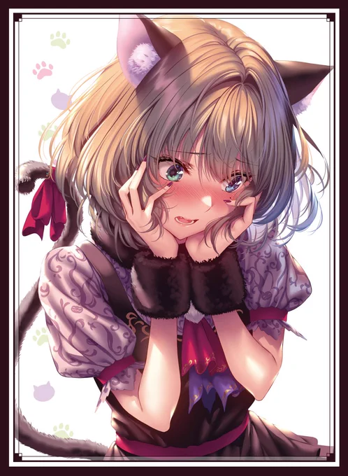 【冬コミ新作発表1】
「猫耳楓さん」スリーブ&プレイマット
イラストレーターはピロ水(@piromizu)様になります!

#C99 
#エアコミケ 