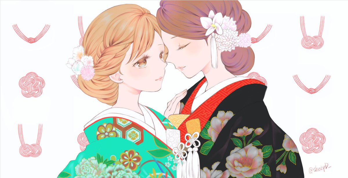 「#絵柄が好みって人にフォローされたい

百合描いてます 」|sheepD🐑5/5ティア「き52a」のイラスト