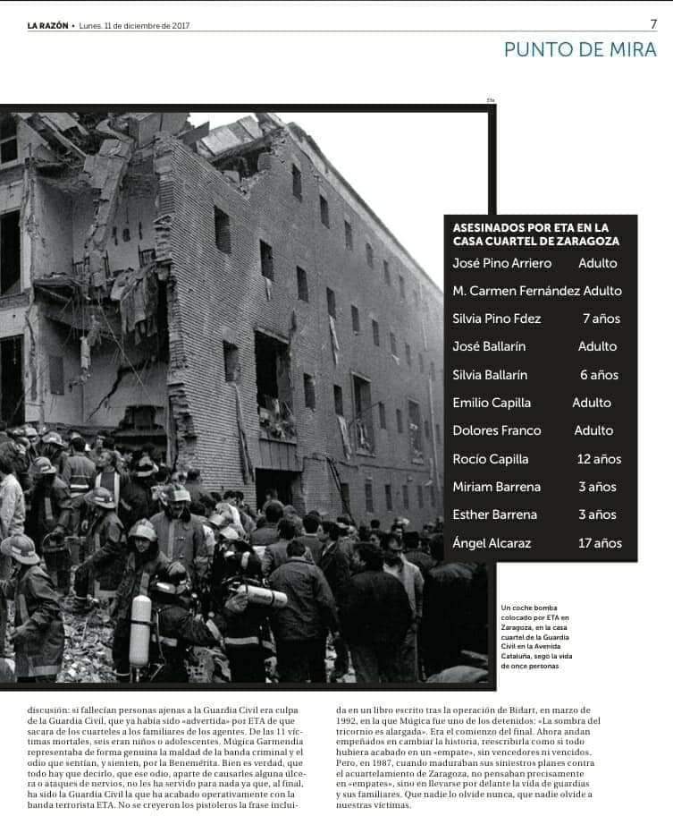 ConsuorF's tweet photo. “Hay que atacar el cuartel de #Zaragoza, aunque mueran mujeres y niños". Así decidió #ETA la masacre. Hoy hace 34 años.

#Memoria

¡Ésto era ETA!

Hilo ⤵️ https://t.co/LZHuQuauJ8
