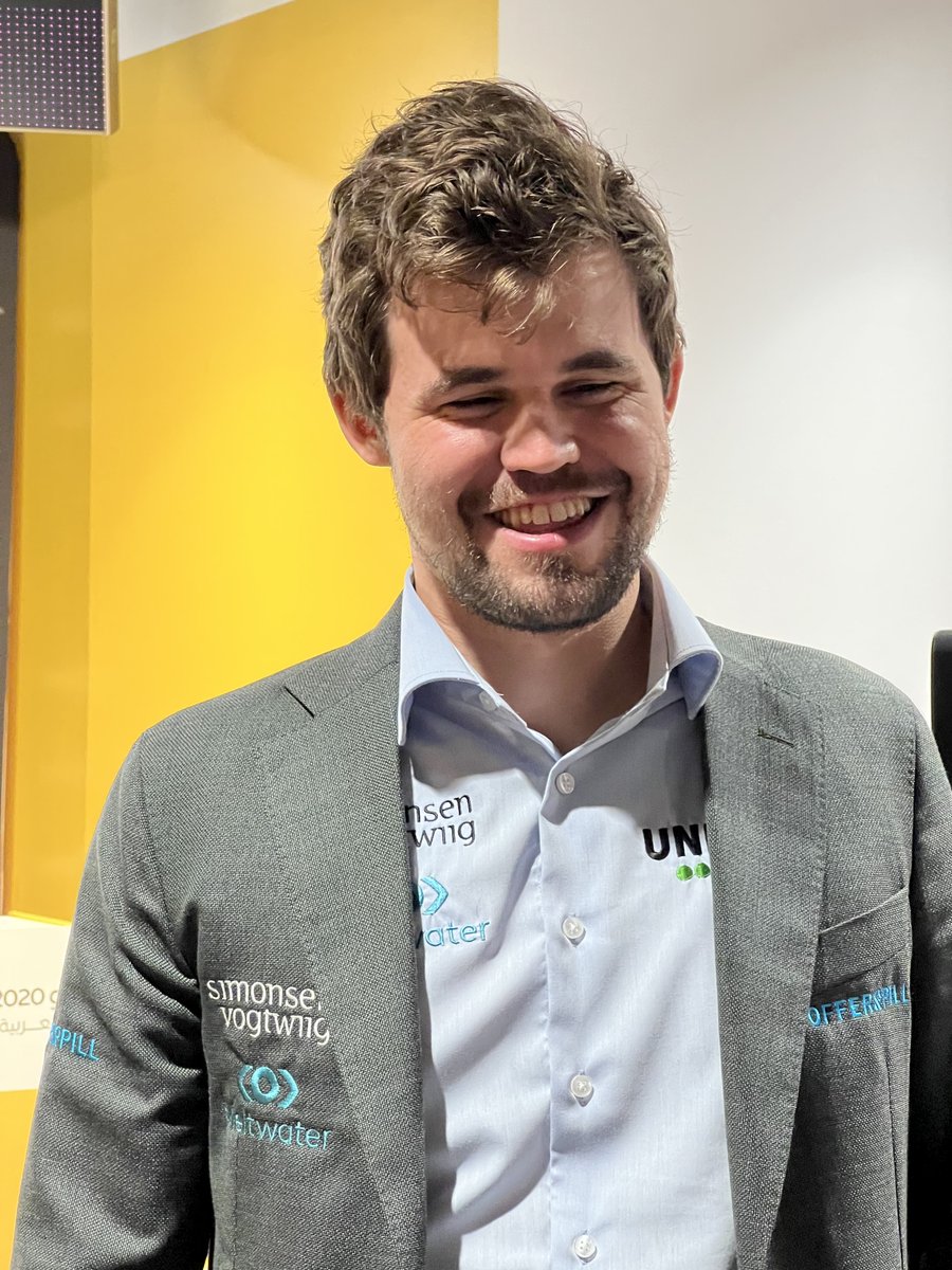 FIDE_chess's tweet image. After Game 11 was over, he was invited to attend the press conference, where he met the World Champion. #FIDEmatch2021 #CarlsenNepo