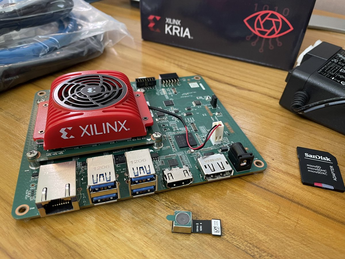 embeddedclub's tweet image. The kit just arrived! Stay tuned with us for more 
#aikit #ArtificialIntelligence #xilinx #kira #vision #hackster #boards #edgecomputing #embedded #computing #camera #smart #embeddedclub #Unboxing #tutorial