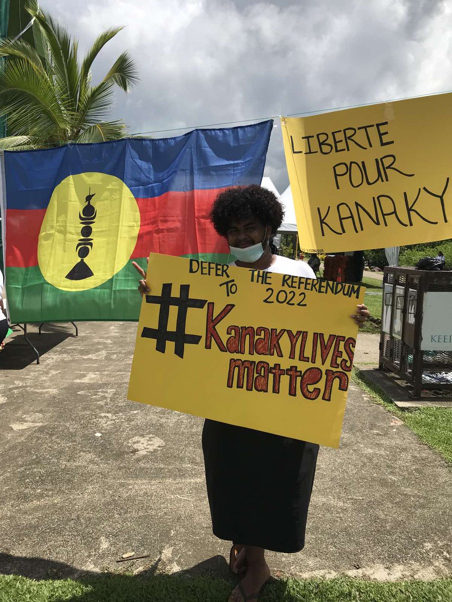 YoungsolwaraP's tweet photo. I stand in solidarity with the people of Kanaky in calling for a transparent, peaceful, and credible referendum. Defer the 3rd referendum vote to 2022!
#KanakyLivesMatter #FranceTheColoniser
#IronFistReferendum #DeferReferendum
#EnduringColonisation #SolidarityForkanaky https://t.co/MAdkFwc2n0