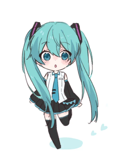 数億年ぶりに描いたミクちゃん 