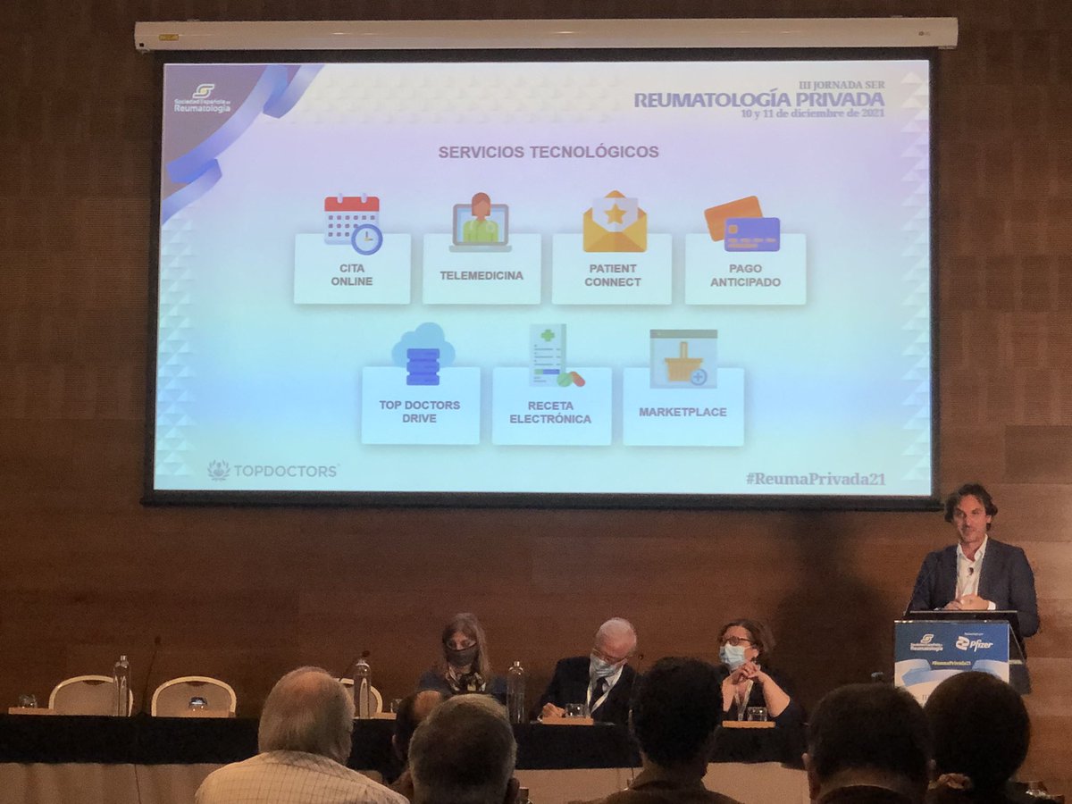 palomalefebvre's tweet photo. #ReumaPrivada21 ¿Qué es #Topdoctors? ¿Cuál es su utilidad para los pacientes? 🧑‍🦰👨🏼‍🦳👦🏽🧓🏻🧕🏻¿y para el profesional? 👩🏼‍⚕️👨🏻‍⚕️🧑🏾‍⚕️Nos lo aclara Alberto Porciani https://t.co/w2aefe8Txl