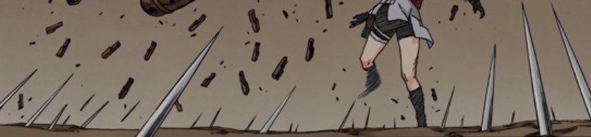 Sakura, herself, launches countless - 𝐒𝐄𝐍𝐁𝐎𝐍 𝐍𝐄𝐄𝐃𝐋𝐄𝐒 - each laced with 𝙥𝙤𝙞𝙨𝙤𝙣 — at Amy, while covering the area surrounding -

—— Littering the ground in a poisonous ocean of spikes from the Shuriken, and the needles .ᐟ
                  #MvToP x #TeamNaruto
