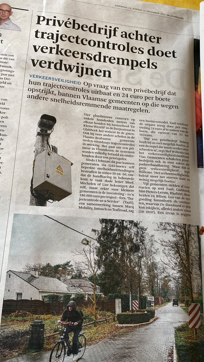 En de prijs voor het meest misselijkmakende nieuws van het jaar gaat op de valreep naar de klootzakken die verkeersremmers laten afbreken om meer boetes te kunnen innen. De waanzin voorbij. Artikel in <a href="/destandaard/">De Standaard</a>