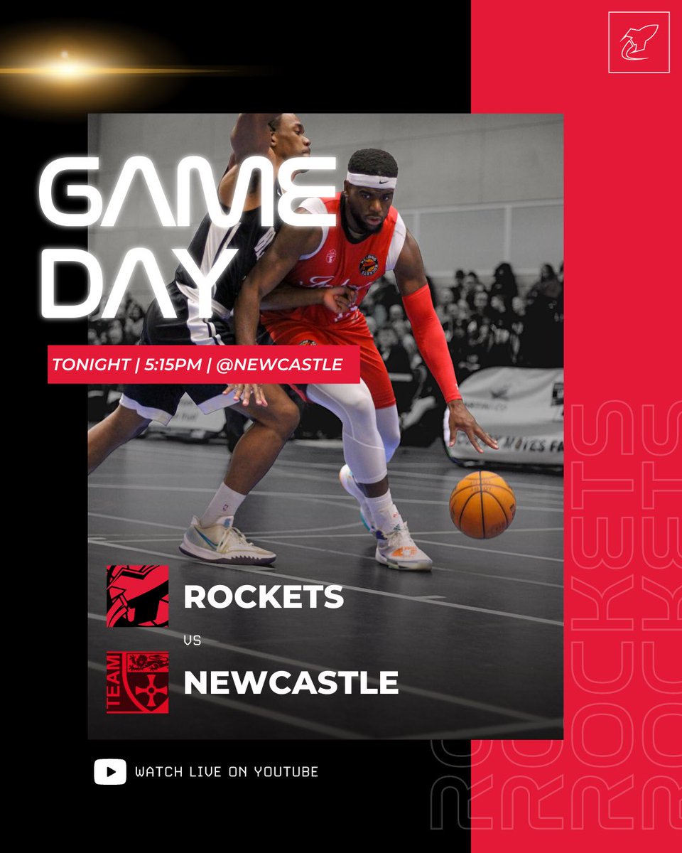 Semi finals! 

The team are on their way to Newcastle for the LLynch trophy semi finals!

Tune into the game at 5:15 here ➡️ youtu.be/mCmD6U9SxjU

#RocketsAreGo #BritishBasketball