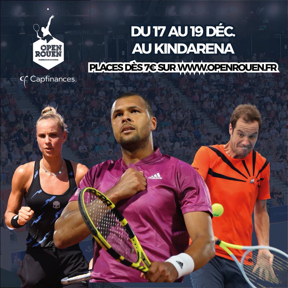 OpenRouen's tweet photo. 🎟🎾 𝑱𝑬𝑼 𝑪𝑶𝑵𝑪𝑶𝑼𝑹𝑺

Tentez de remporter 2 PASS 3 JOURS pour l’ @OpenRouen (17-19 déc. au @LeKindarena )

Pour participer :  
👉 Aimez et retweetez ce tweet
👉 Nommez en commentaire la personne qui vous accompagnera 

🗳 Fin du jeu dim. 12 déc. à 12h 🕛 !! https://t.co/sxkkxm7wdn