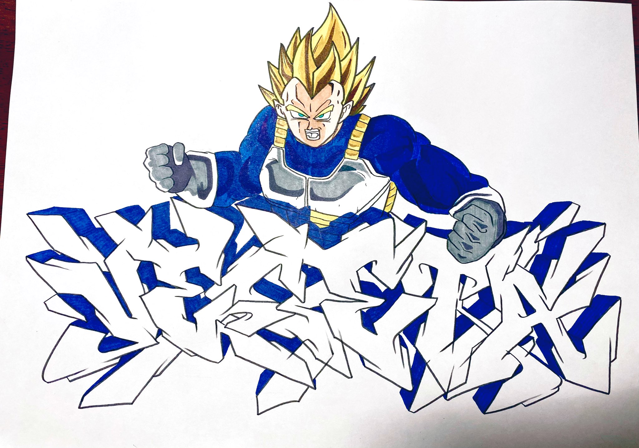 Scrplow Vegeta Graffiti Graffitiart Illustration Dragonball Vegeta Sketchbook Design Art Alphabet Blackbook グラフィティアート グラフィティ イラスト デザイン ストリートアート 絵描きさんと繋がりたい イラスト好きさんと