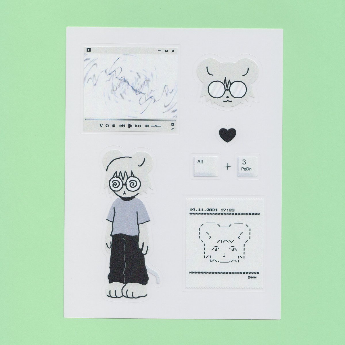 rin03022020's tweet photo. new sticker sheet ⌨️ https://t.co/dImFrVjDRV