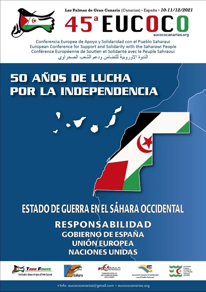 FonsCatala's tweet photo. ↔️Ahir vam participar a la #45EUCOCO a Gran Canària representant la Coord. Catalana d'Ajuntaments Solidaris amb el Poble Sahrauí #CCASPS. Mai millor que el #DiaDretsHumans per seguir fent costat des dels municipis a la perseverança de 50 anys de lluita per un #SàharaLliure! ✊ https://t.co/TRo6bFuTB5