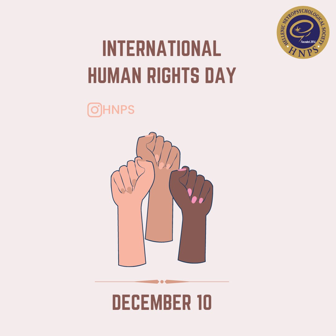 _HNPS_'s tweet photo. HUMAN RIGHTS ARE NOT OPTIONAL
HUMAN RIGHTS ARE FOR EVERYONE.
Human Rights Day is celebrated every year on December 10th.
It commemorates the day on which, in 1948, the United Nations General Assembly adopted the Universal Declaration of Human Rights.
#humanrights #neuropsychology https://t.co/dJjjVmrF32