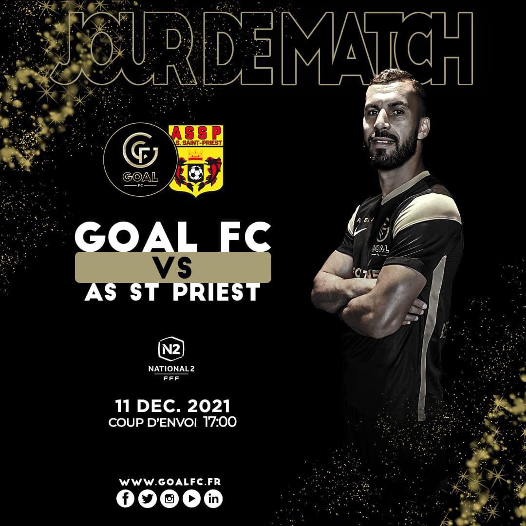 GOAL__FC's tweet photo. #GFCASSP | 🔥 𝗝𝗢𝗨𝗥 𝗗𝗘 𝗠𝗔𝗧𝗖𝗛

🆚 @assaintpriest 
🏟️ Stade Ludovic Giuly 
📍 Chasselay 
⌚ 17h00 
📺 https://t.co/8x0D77P9wt (FFFTV) 

#GOALFC
#National2 https://t.co/9h0yOxyUeL