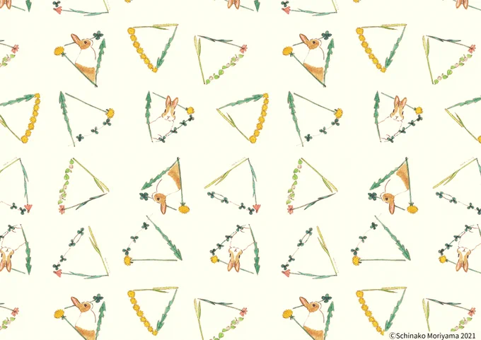 三角モチーフのラッピングペーパー
 #schinakos_adventcalendar2021 