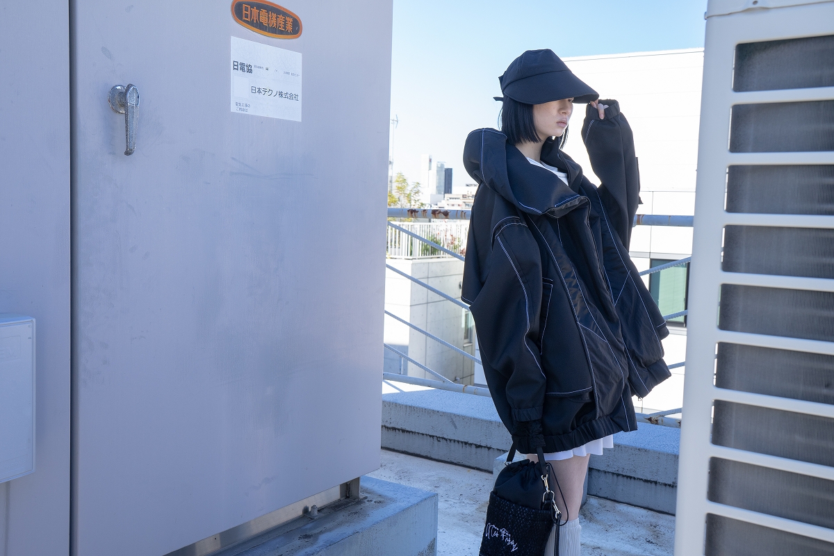 BALMUNG バルムング 19aw マルチカラーハイネックビッグデニムパーカー