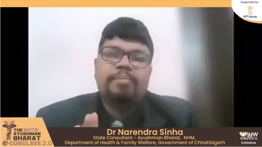 IHWCouncil's tweet photo. @kavitadevgan @AjeyMaharaj @EKumarSharma @fortis_hospital @narendraraipur @AyushmanNHA @MoHFW_INDIA @narendramodi @mansukhmandviya Effective communication for people who are already marginalized is important.
- @narendraraipur, State Consultant - Ayushman Bharat, NHM, Department of Health and Family Welfare, Government of Chhattisgarh
#ABConclave #UniversalHealthCoverage https://t.co/sVArCm0wlp