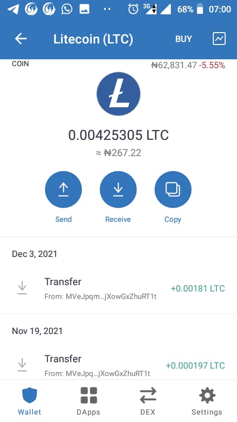Coded_oflagos's tweet photo. Learn hw to mine litecon within  Days without any deposit 😏 https://t.co/r0phjWHMRA