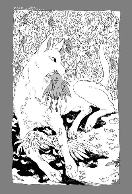 狩りの様子 
