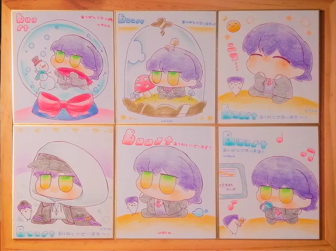 色紙つづき〜🍠🌰 