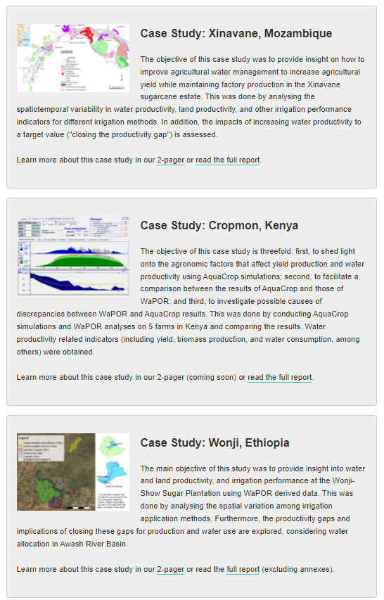 WaterPIPproject's tweet photo. Check out our case study reports #Xinavane, #Wonji, #CROPMON @TheWaterChannel @WUR @ihedelft
https://t.co/NKZmmqH0Qi https://t.co/7Z3CeSCSxK