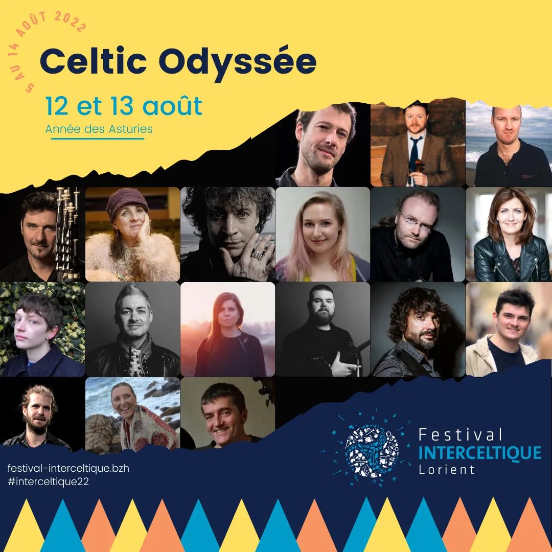 #CelticOdyssée es el nuevo espectáculo que nos propone el @FESTIVALLORIENT, esta 'Odisea Celta' reúne a músicos de todas las #NacionesCeltas bajo la dirección artística del gaitero bretón #RonanLeBars.