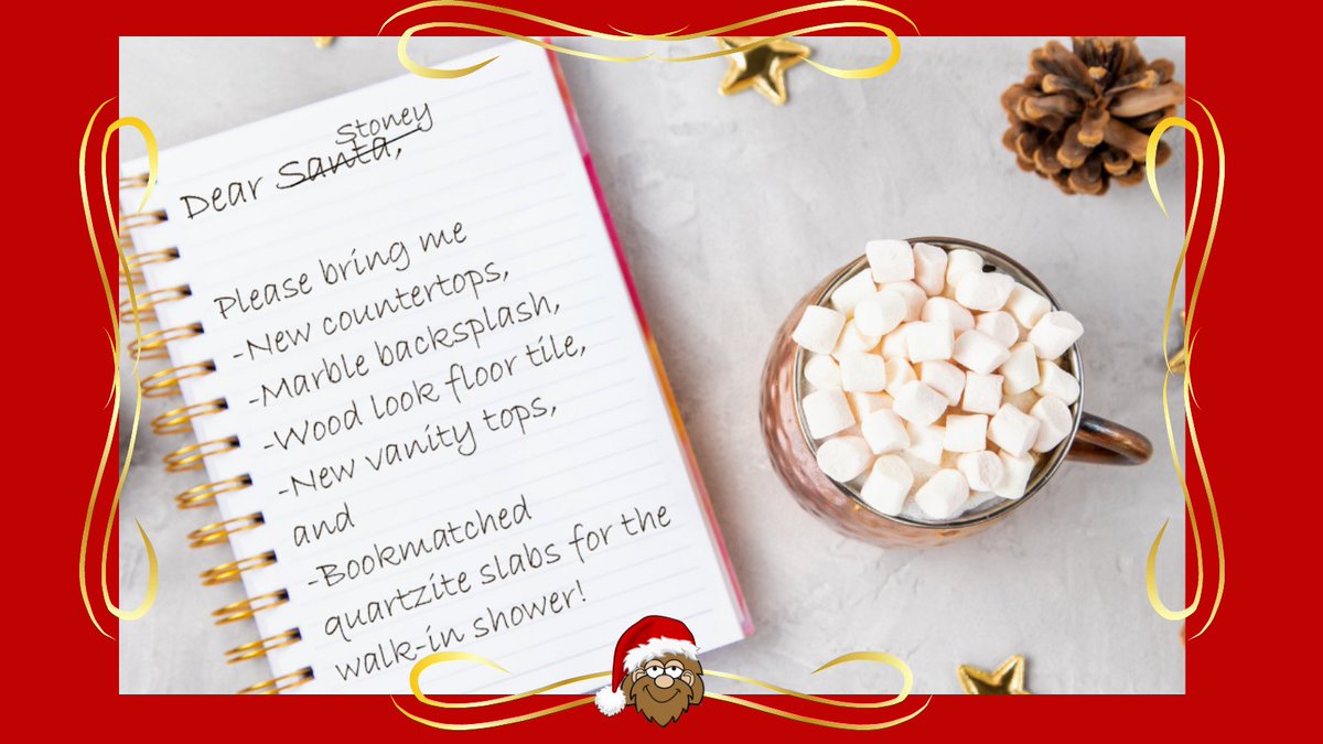 Stonetrashhq's tweet photo. Why bother #santa when Stoney already knows what you want? Shop https://t.co/ZvML67VtCE for great deals on Stone, Tile, and Countertops and give yourself the gift you really want!
#christmas #onlineshopping #HolidayShopping #countertops #tile #tiledeals #sale #christmasshopping https://t.co/mVPKnNmRYr