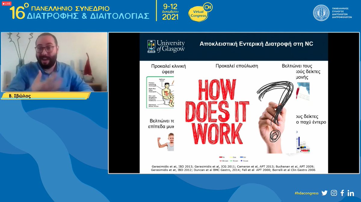 GreekDietitians's tweet photo. Live τώρα στο #hdacongress: Ένα εξαιρετικό στρογγυλό τραπέζι για το ρόλο της διατροφής σε ιδιοπαθή φλεγμονώδη νοσήματα του εντέρου με τους @EiriniDimidi @VaioSvolos @Α.Karahaliou  @KGerasimidis @ G.Mantzaris https://t.co/1xW6nXMlgU