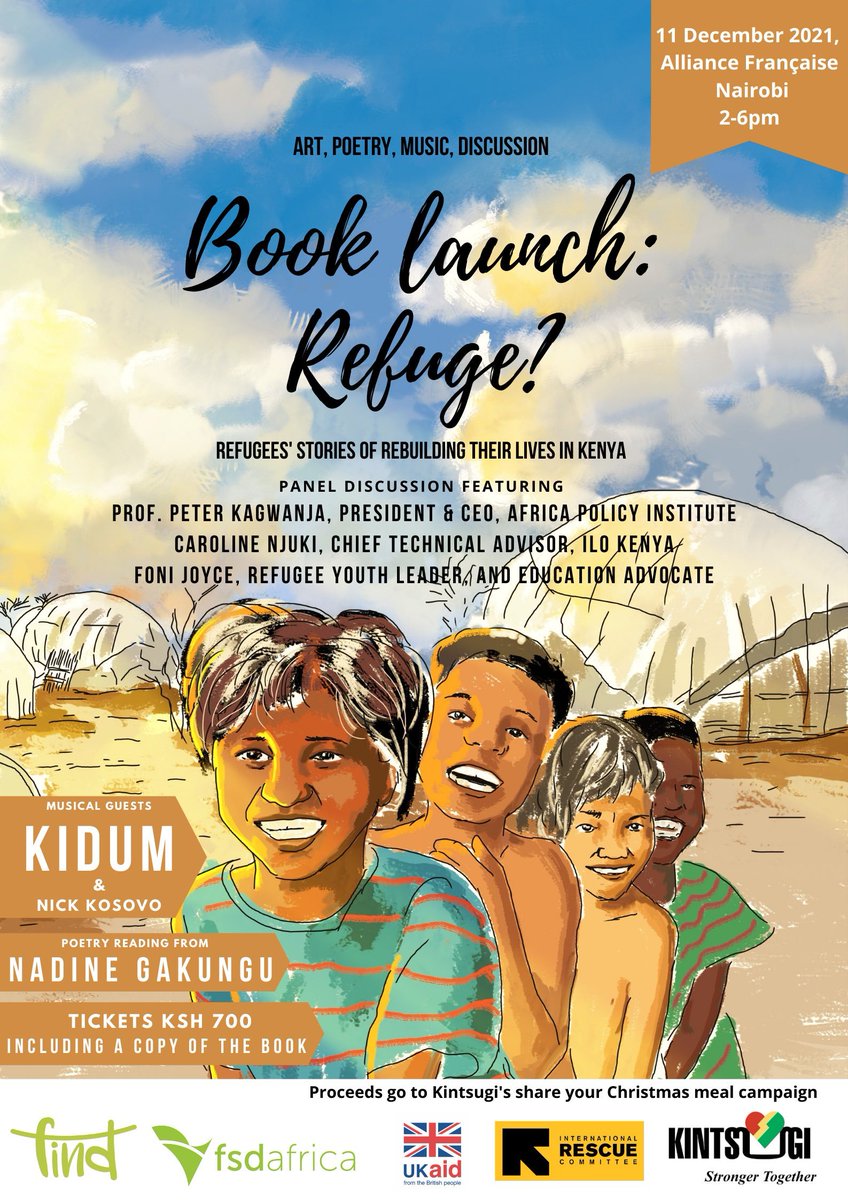 #Refugeinkenya Proud to attend the launch of a book on refugees' stories of rebuilding their lives in #Kenya Escape. Rebuild. Aspire #RefugeesWelcome. The event is sponsored by @FSDAfrica
