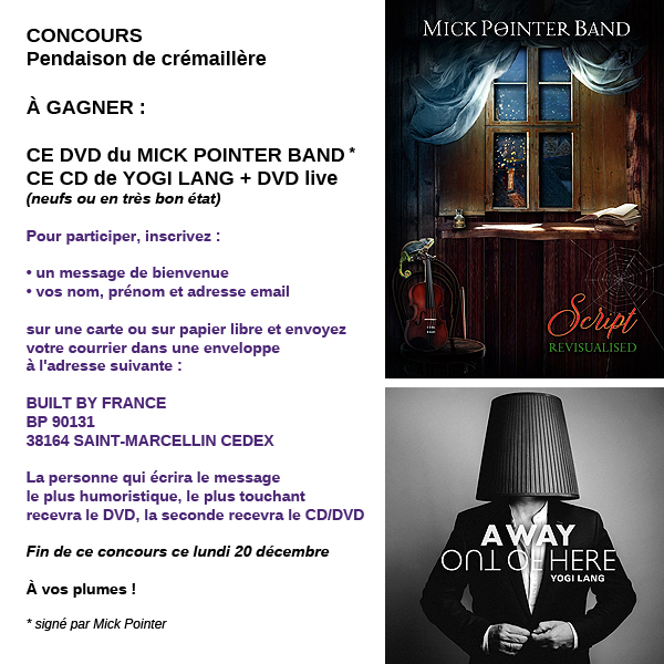 BuiltByFrance's tweet photo. Nouveau #concours ! 🙂
#builtbyfrance #mickpointerband #noel #pendaisondecremaillere #yogilang https://t.co/bcb3PBEY8L