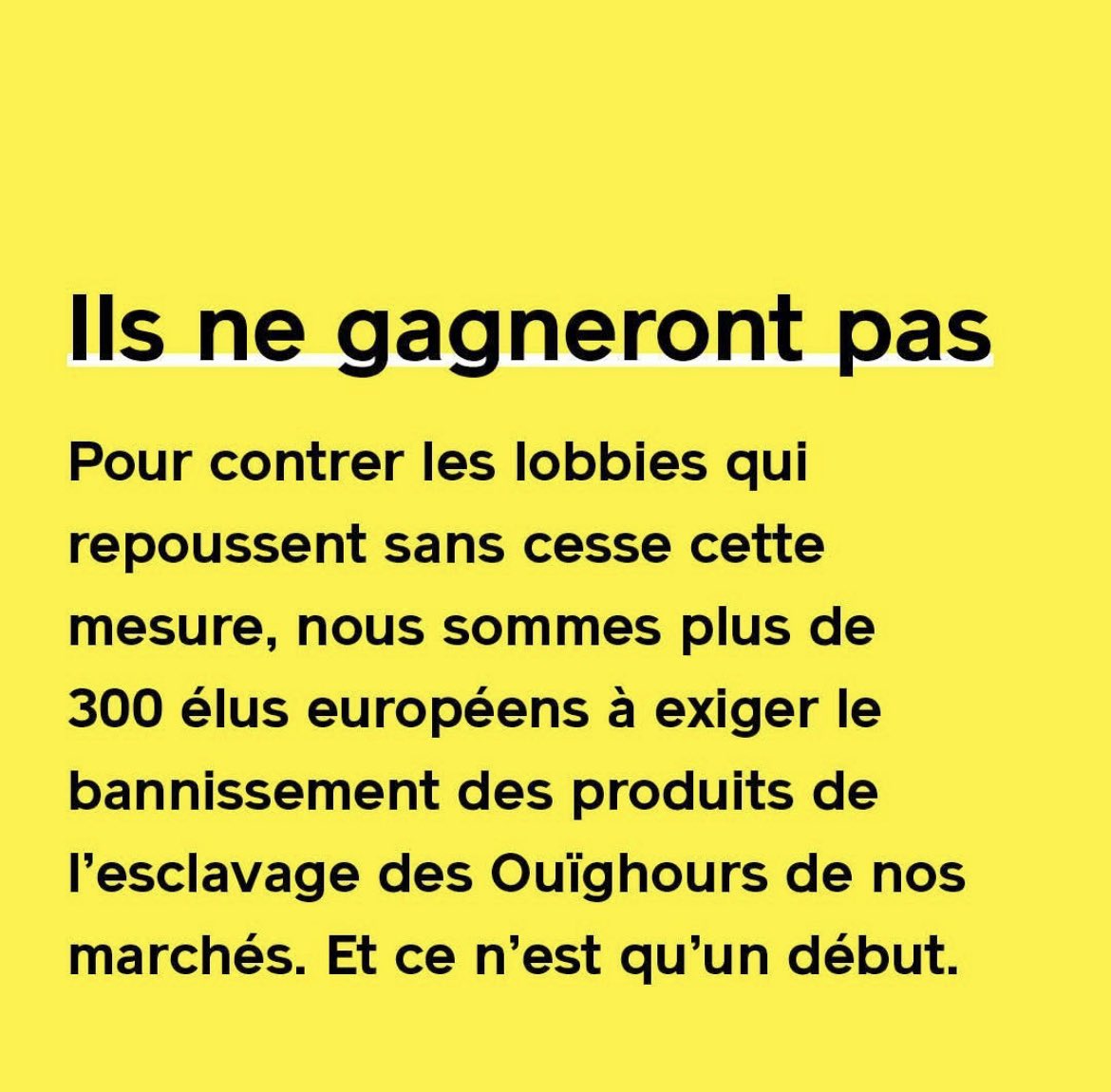 rglucks1's tweet photo. Nous ne voulons plus de biens fabriqués par des esclaves dans nos magasins. Il est temps @vonderleyen et @VDombrovskis de bannir ces produits du travail forcé du marché européen. #ImportBanNow https://t.co/jBgKkX2R0O