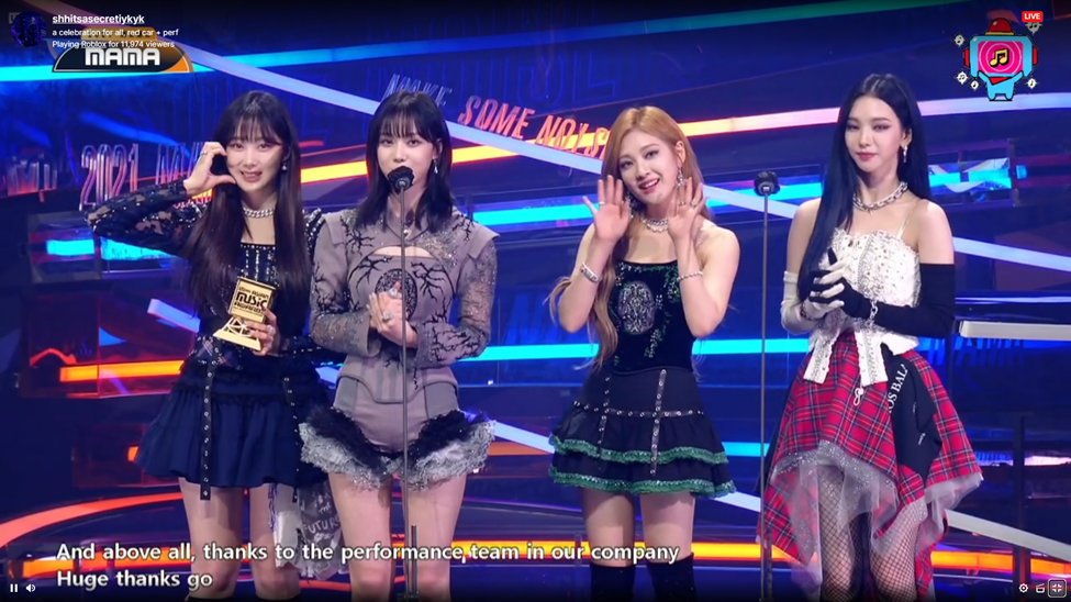 CabbageMinjeong's tweet photo. #Aespa #BestDancePerformanceFemaleGroup #AespaonMAMA2021 https://t.co/u5ggZ79R2C