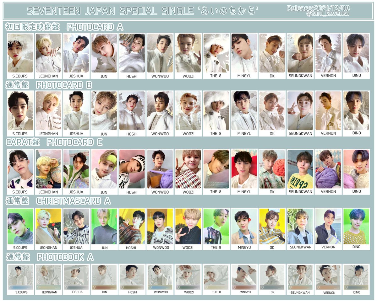 SEVENTEEN あいのちから　トレカ　Happy New Year コンプ SEVENTEEN セブチ あいのちから トレカ Happy New Year - メルカリ