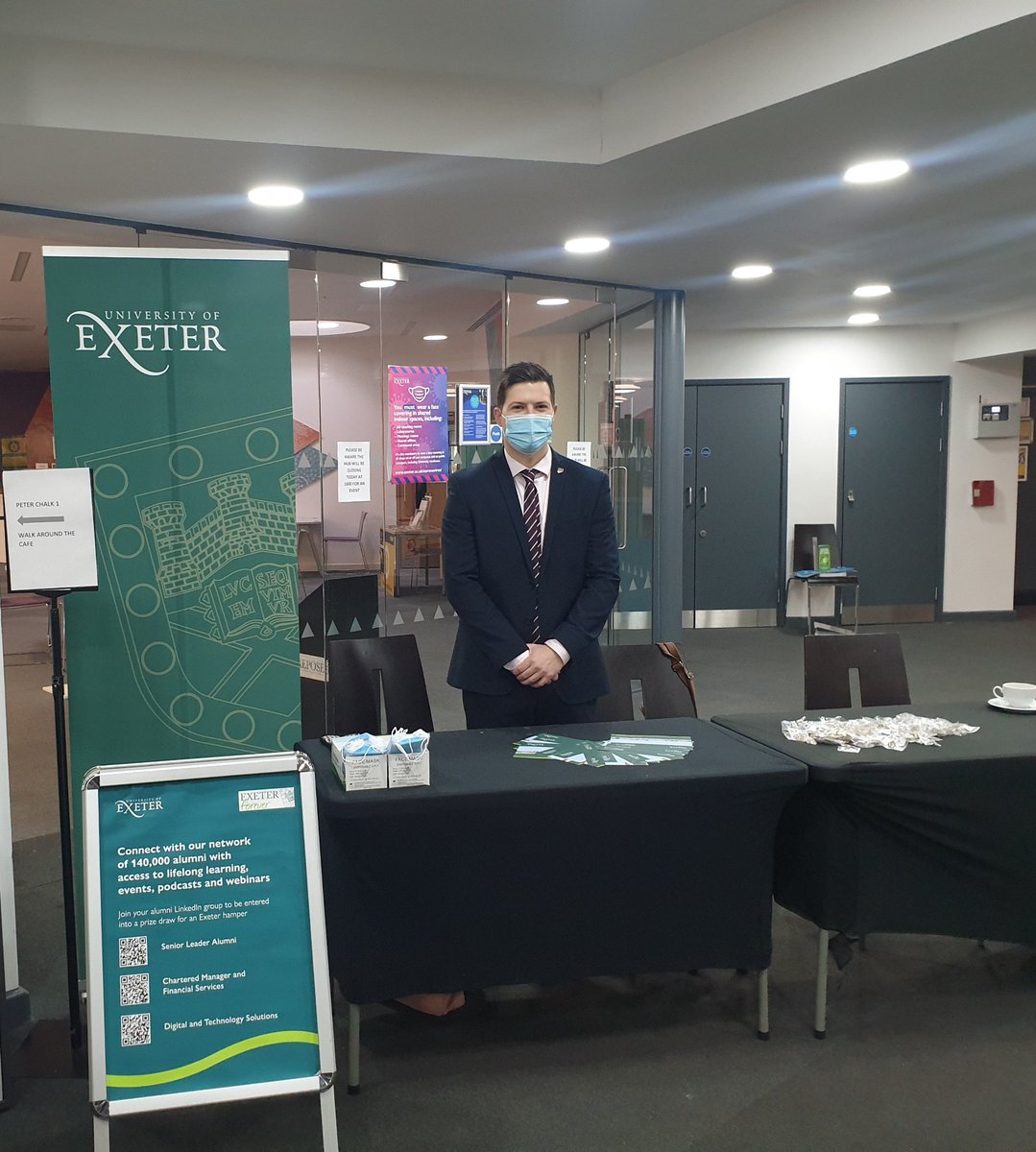 Congratulations to everyone graduating today, including our new <a href="/UoEDegreeApp/">UoEDegreeApp</a> alumni. Come and scan a QR code to join your alumni LinkedIn group and be entered into a competition to win an Exeter hamper <a href="/RachaelJ_UoE/">Rachael Johnstone</a> <a href="/UofEBusiness/">University of Exeter Business School</a> <a href="/Exalumni/">Uni of Exeter Alumni</a>