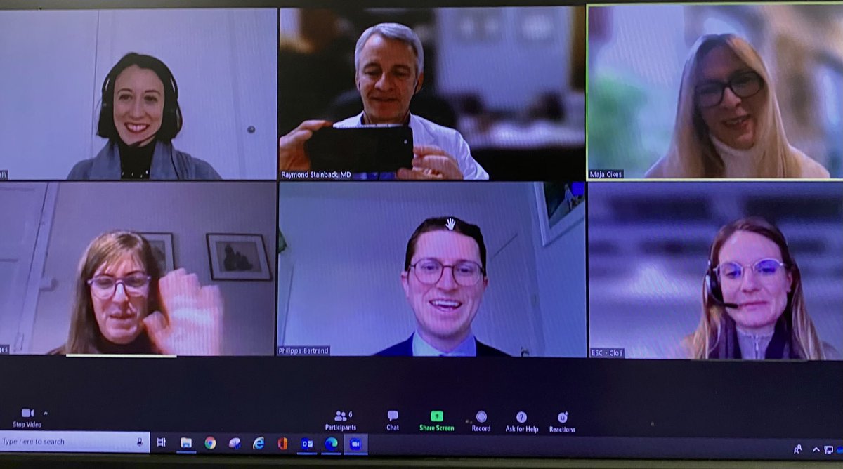 ray_stainback's tweet photo. #EuroEcho 2021 Young Investigator Awards Jury- supreme honor to see & discuss finalists great work just now! #EAVCI @ASE360 @hatemsoliman @DonalErwan @Cosyns @ASE360 https://t.co/2IF0Z7mEG2