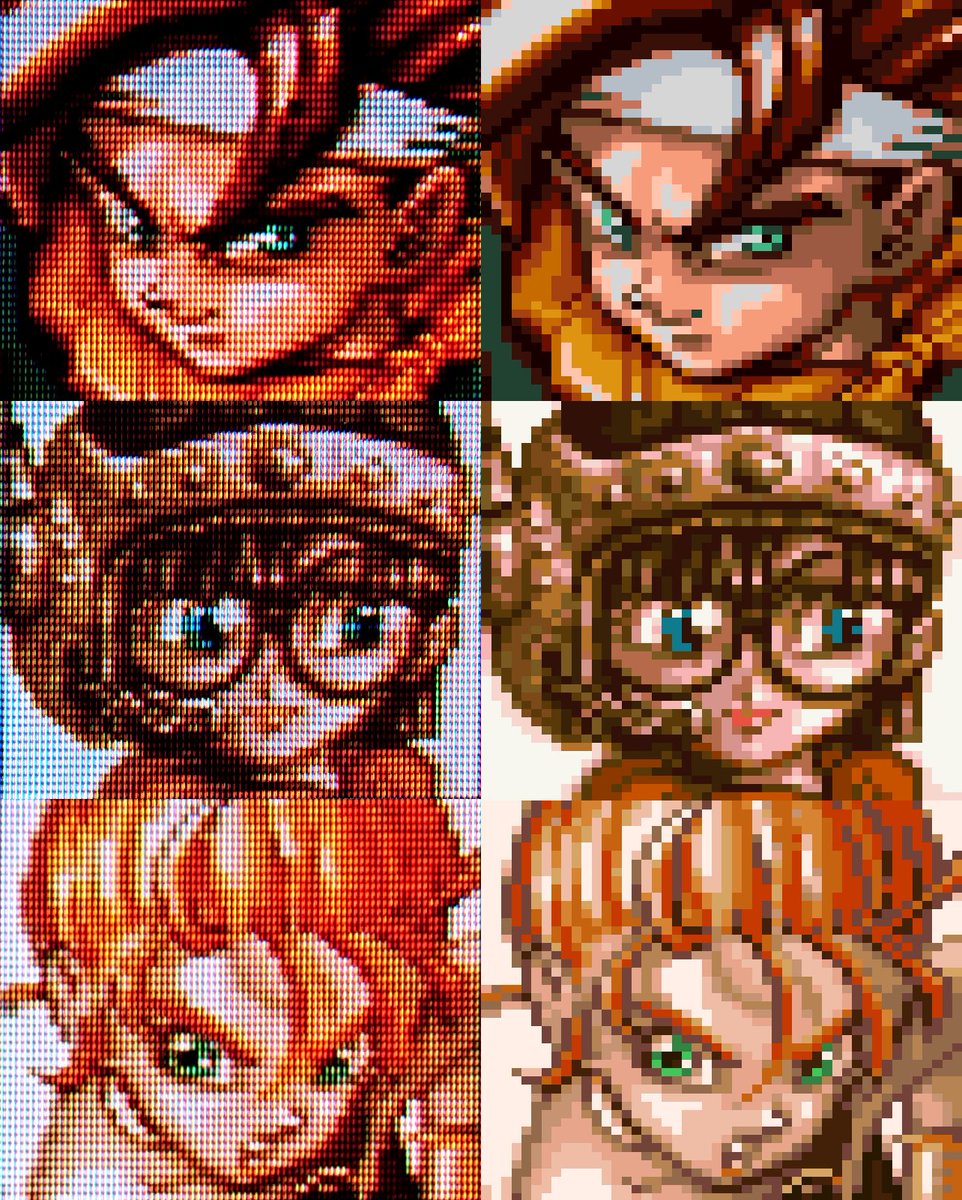 ブラウン管TVで観るドット絵 その69> SFC クロノ・トリガー クロノ