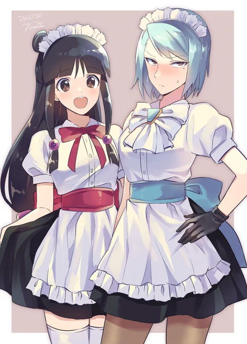 メイドな真宵ちゃんと冥ちゃん 