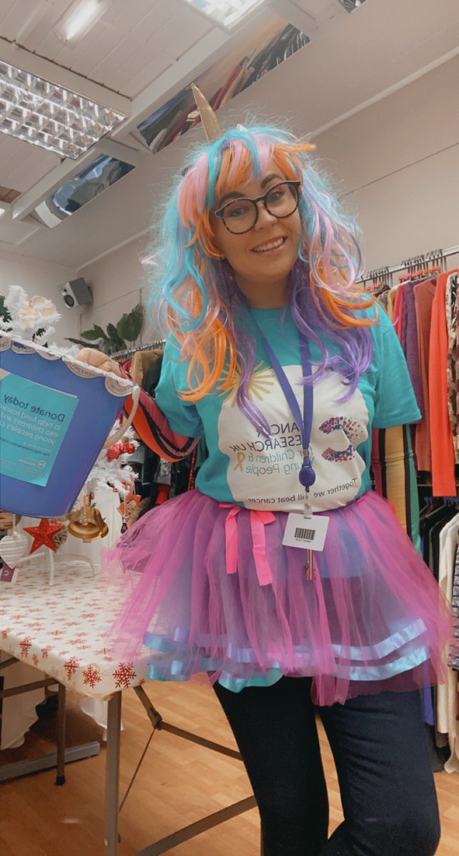 It might be grey outside in #Tenby but we’re bright and bubbly in store <a href="/CRUKTenby/">CRUK Tenby Shop</a> 🦄 raising funds and awareness for Children &amp; Young People with cancer, pop in and see our very own unicorn and grab yourself a treat at the same time <a href="/CRUKYoungPeople/">CRUK for Children & Young People</a> #Tenby #Pembrokeshire