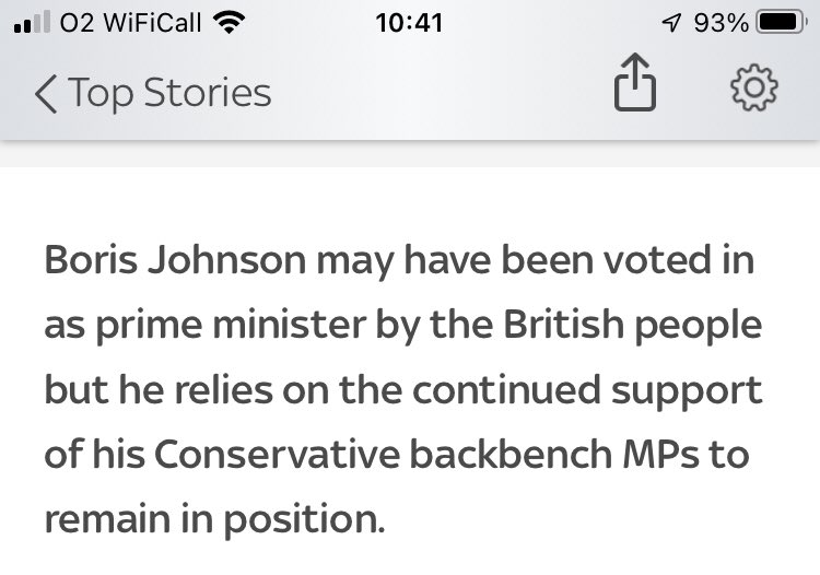 AgeingLock68's tweet image. Does anyone do a fact check on @SkyNews  - as far as I am aware the British public did NOT vote in Boris Johnson as Prime Minister. The Conservative party members did that. And they do not represent all 60+ million British citizens. #lazyreporting