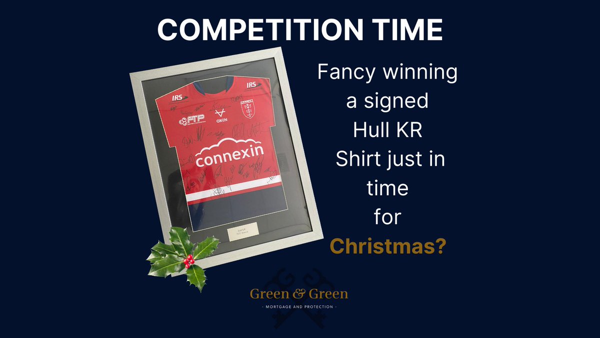 Who fancies winning a signed Hull KR shirt? 
To enter comment on this post 👍 Feel free to share, tag and like so your friends and family can enter as well!
Competition ends on Friday 17th December 2021 and the winner will be drawn at random.
Good luck! 🤞