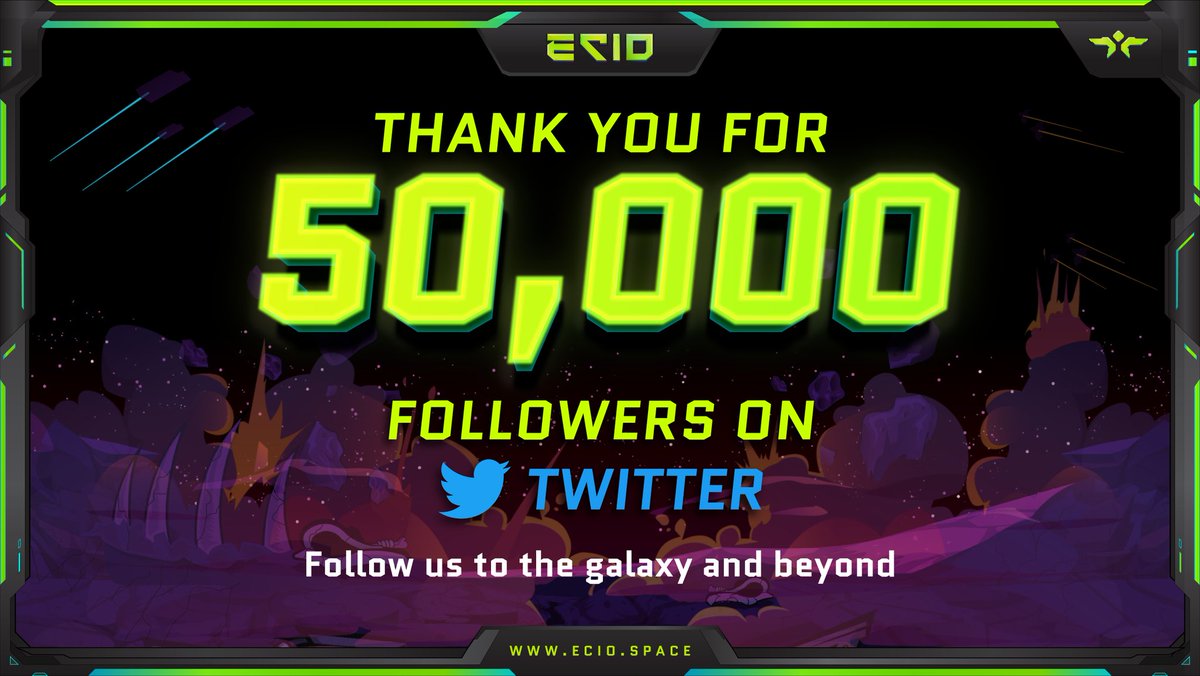 🎊🎉 We have some good news for all of you since ECIO SPACE's twitter has reached more than 50,000 followers.🎊🎉 

👨‍👩‍👧‍👧💚 This immense number is unaffordable for us without the enthusiam and supports from beloved ECIANs.💚👨‍👩‍👧‍👧