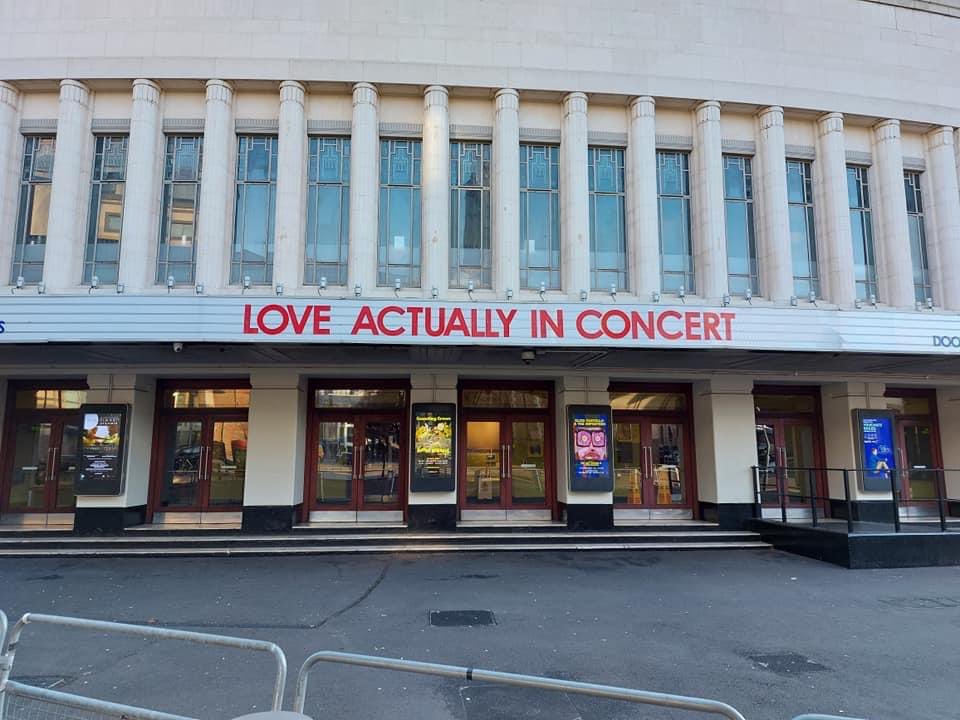 MusicAgencyCom's tweet photo. #LoveActuallyInConcert has landed @EventimApollo today, where our musicians are performing 2 shows: matinee at 2:30pm, and an evening show at 7:30pm https://t.co/hDWMjoINXi
