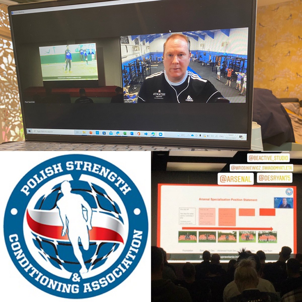I really enjoyed presenting at the Polish S&amp;C association conference for <a href="/SetantaCollege/">Setanta College</a> . I wish I could have traveled. Thanks <a href="/BartBibrowicz/">Bartosz Bibrowicz</a> for inviting me and for sorting out the technology to be able to present from Ireland.