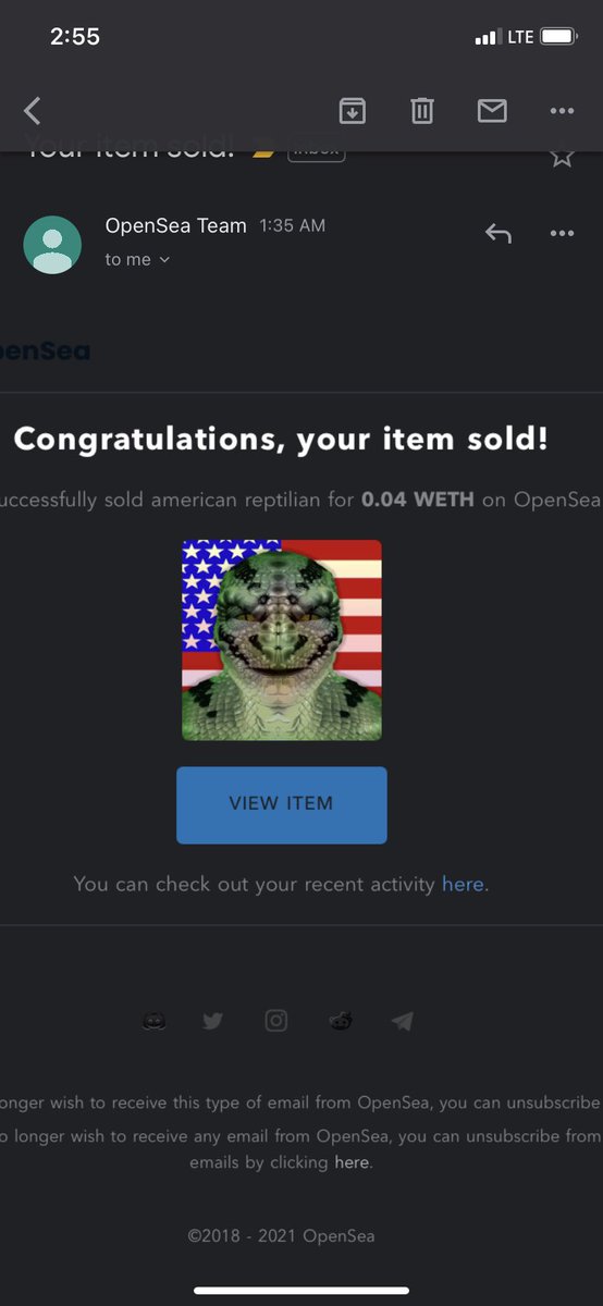 lowerlevelent's tweet image. 1st nft sold! by LOWER LEVEL ENT. we have way more artwork to create more to come! american reptilian