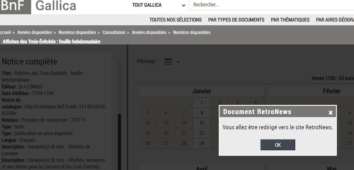 Cin_Hop's tweet photo. @PellePioche @LenoirSaucet @GallicaBnF Je me suis posée la même question avec le message ">>dirigé vers retronews", d'où bien sûr le téléchargement est impossible sans abonnement. 😤 https://t.co/49sDqhR90N