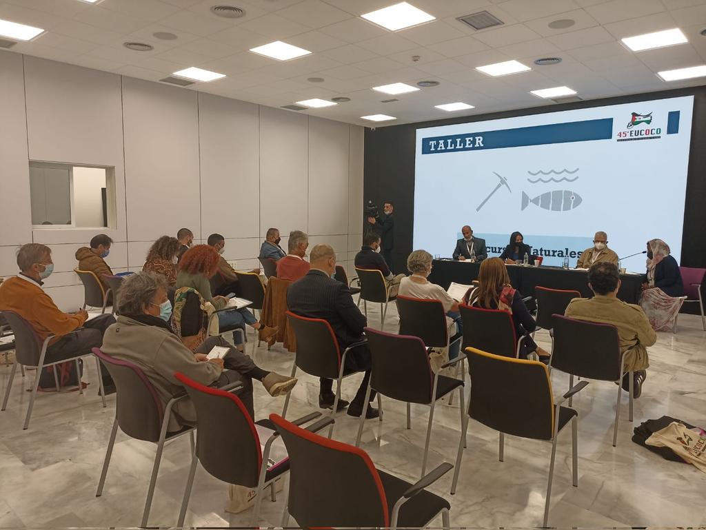 FonsCatala's tweet photo. Avui a la #45EUCOCO treballem en tallers:
- Política i Informació
- Recursos Naturals
- DH i Territoris Ocupats
- Consolidació de l'Estat Sahrauí Comptem amb intervencions de les ministres de cooperació i de sanitat de la #RASD amb qui la #CCASPS estudia vies de col·laboració 🤝 https://t.co/DFnAcXmge6