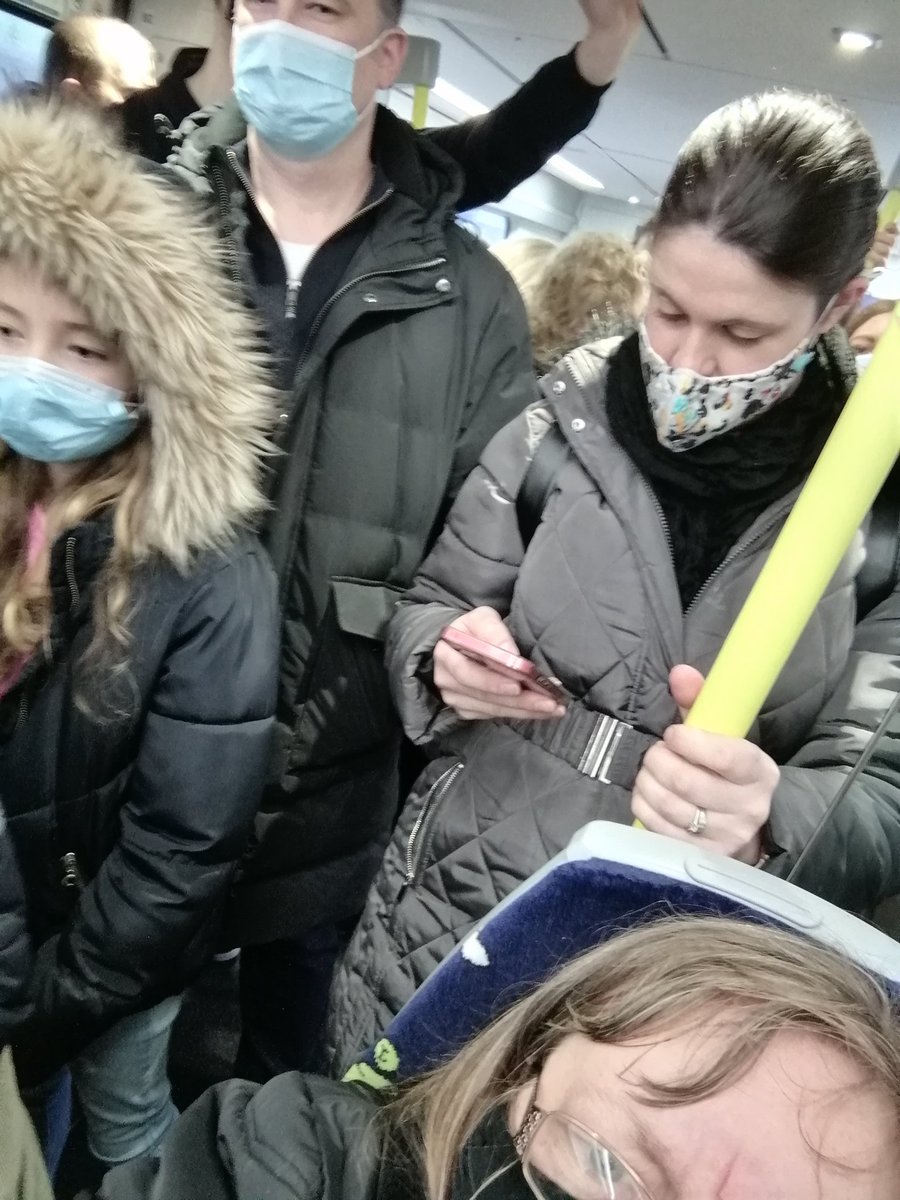 Pollyteach's tweet photo. So hold the Christmas party nights but travel on @ScotRail to Edinburgh...Will I be fit for work on Monday @NicolaSturgeon? https://t.co/2oLZUqp7nL